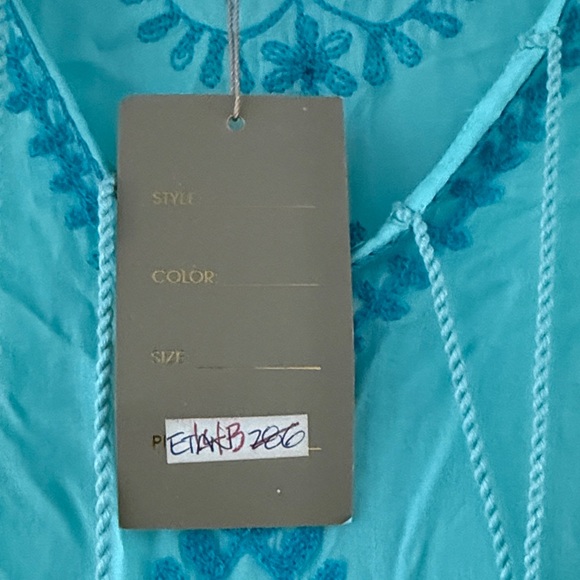 Pranella Aqua Beach Caftan Swim Medium Women - Picture 4 of 7